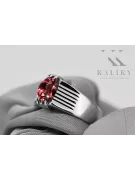 Vintage craft Ring Ruby Sterling silver 925 vrc007s